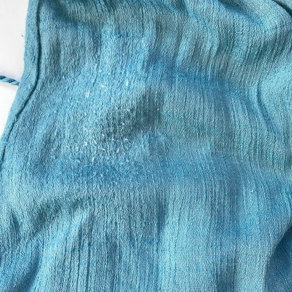 Forever 21 Maxi Dress with Tie Waist in Sea Blue, Size Small - Picture 7 of 12